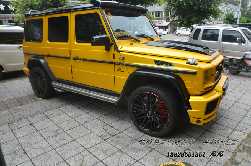 奔馳G350  定制22寸巴博斯鍛造輪轂裝車  成都極速鄧鄧  輪轂改裝
