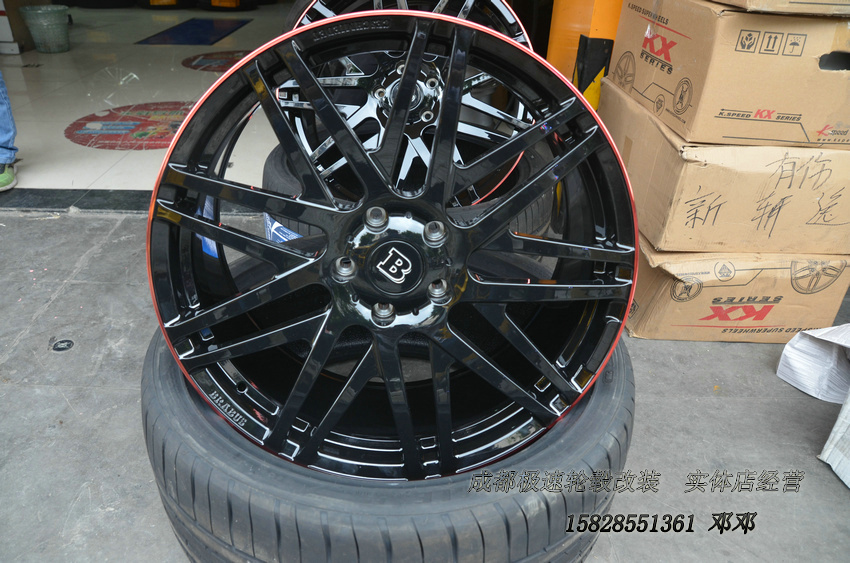 奔馳G350  定制22寸巴博斯鍛造輪轂裝車  成都極速鄧鄧  輪轂改裝