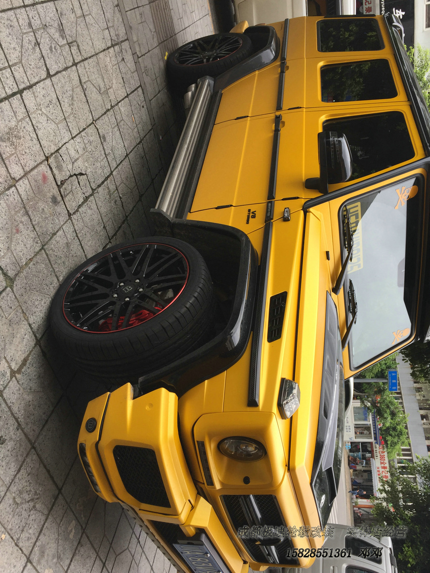 奔馳G350  定制22寸巴博斯鍛造輪轂裝車  成都極速鄧鄧  輪轂改裝