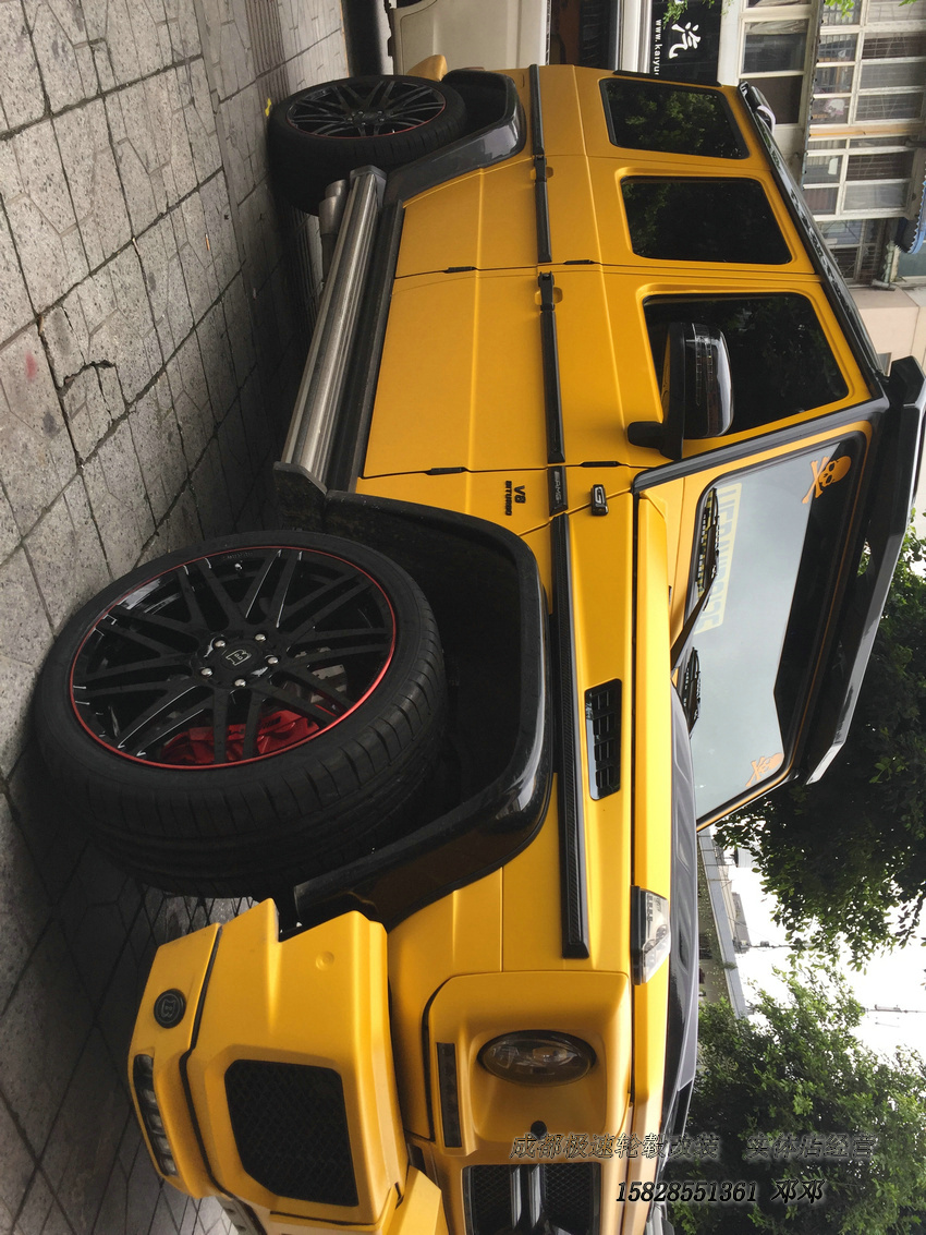奔馳G350  定制22寸巴博斯鍛造輪轂裝車  成都極速鄧鄧  輪轂改裝