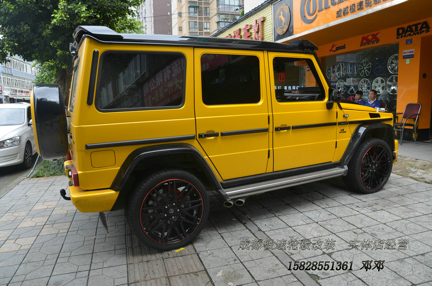 奔馳G350  定制22寸巴博斯鍛造輪轂裝車  成都極速鄧鄧  輪轂改裝
