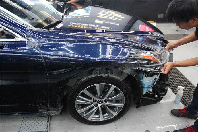 长沙汽车车衣 雷克萨斯整车装贴美国进口艾利漆面保护透明膜