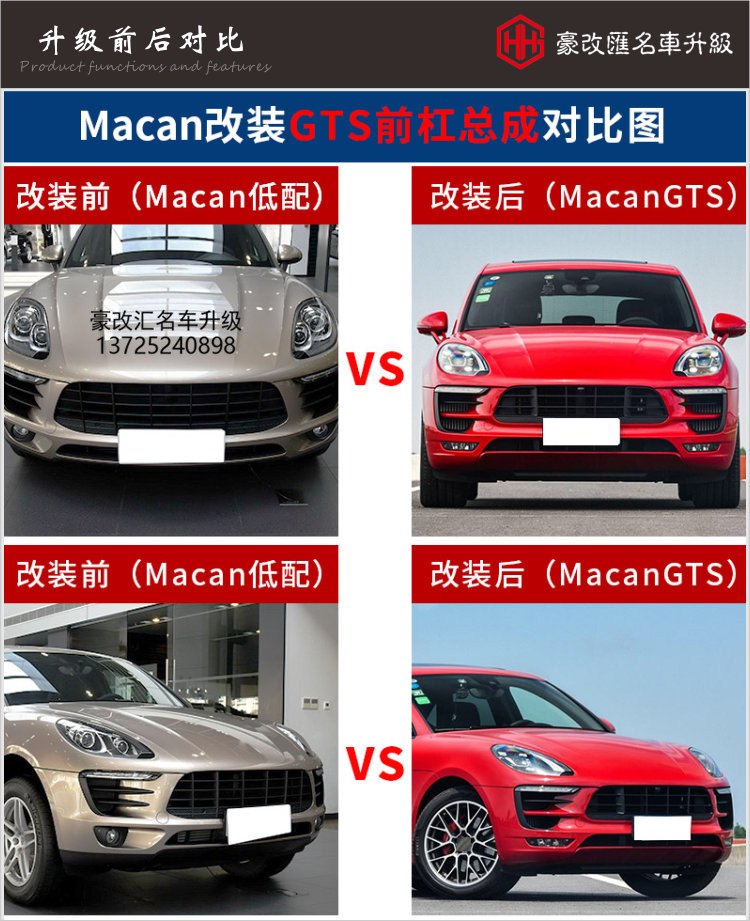保時(shí)捷macan升級(jí)GTS大包圍 低配秒變高配