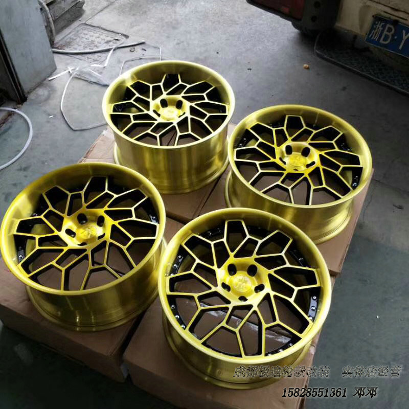 瑪莎拉蒂定制20寸兩片式定制輪轂 到貨裝車(chē)完成