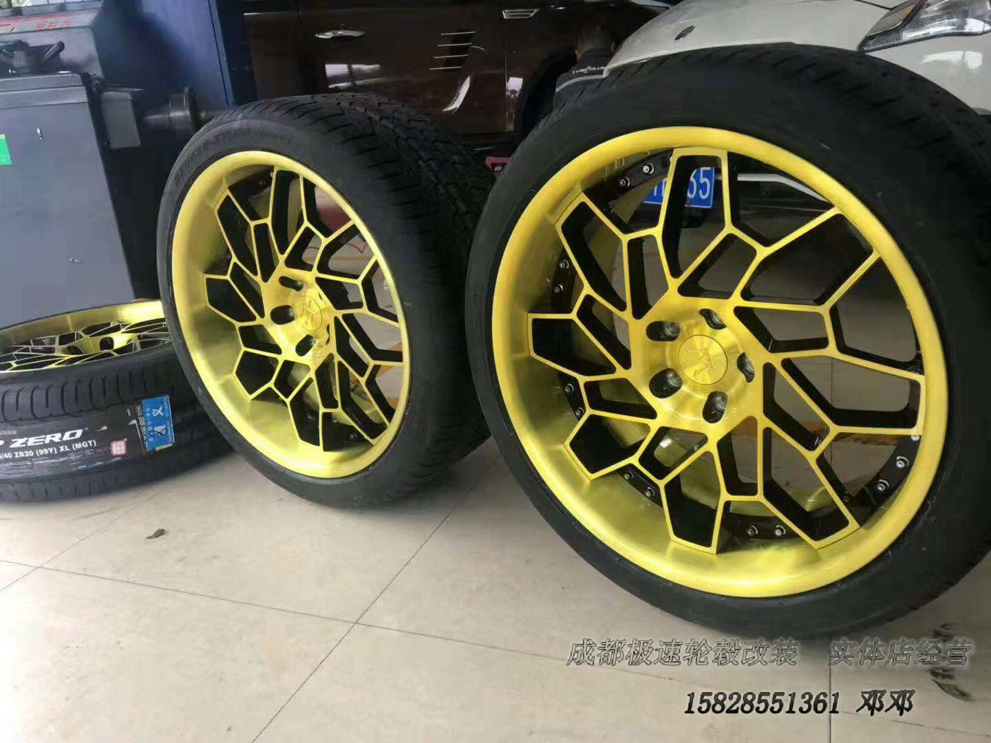 瑪莎拉蒂定制20寸兩片式定制輪轂 到貨裝車(chē)完成