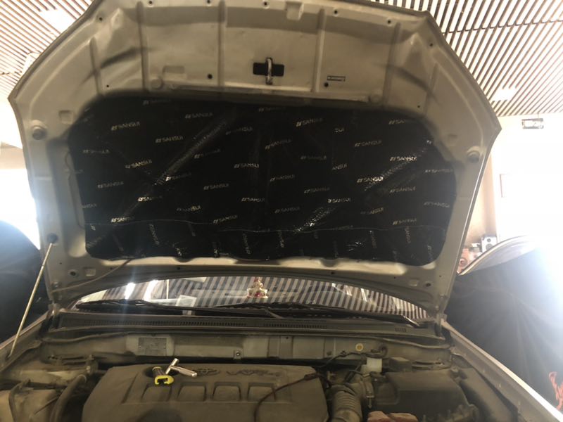 汕頭汽車隔音降噪專業(yè)施工工程豐田花冠全車山水搭配意大利STEG史泰格隔音降噪汕頭星悅汽車音響改裝
