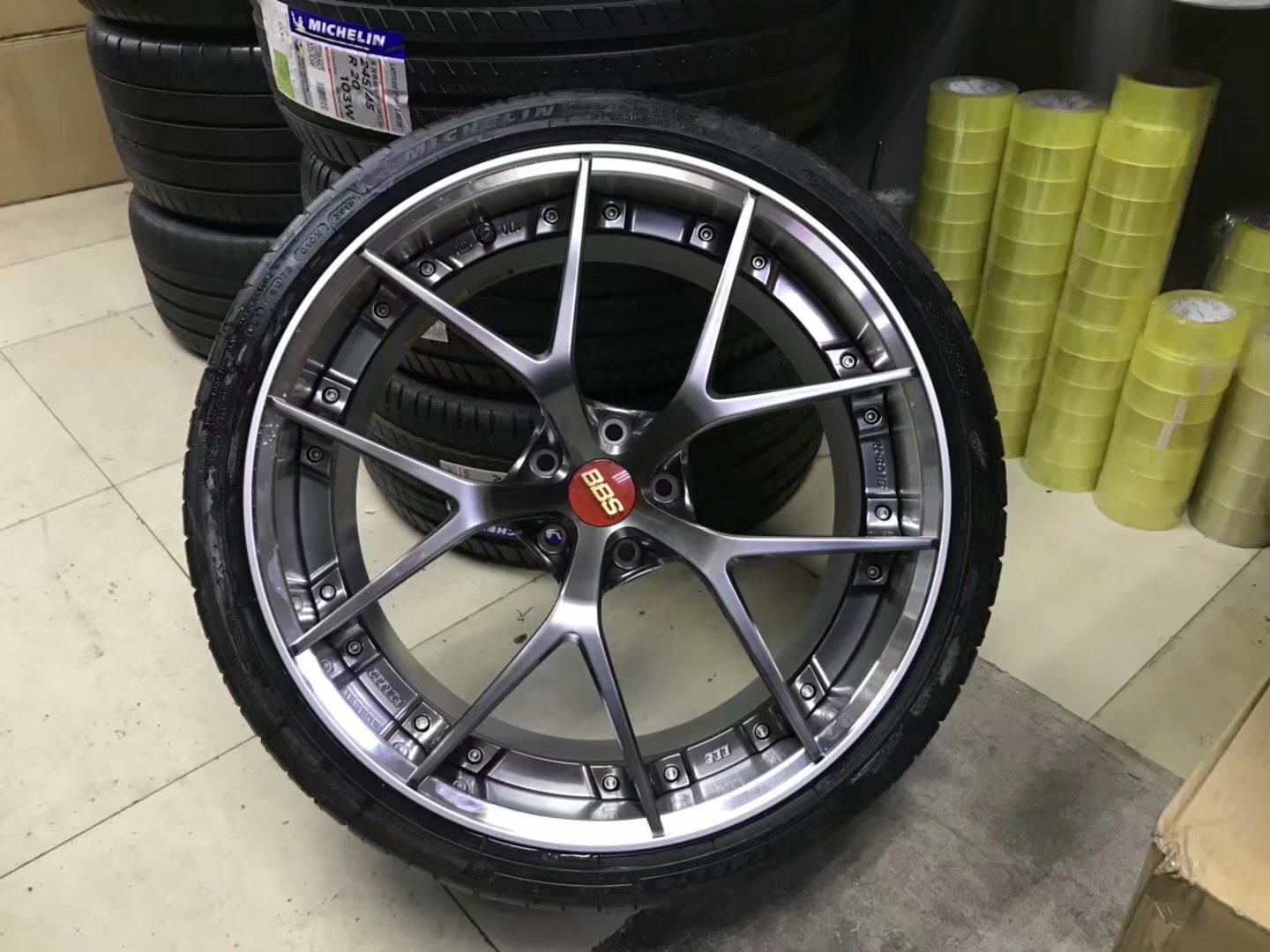 奧迪S5 換日本正品 BBS RIS 20寸 完工