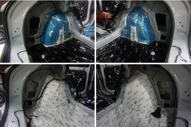 重慶渝大昌汽車音響改裝之領克01全車隔音降噪改裝安博士藍鉆寶貝汽車隔音