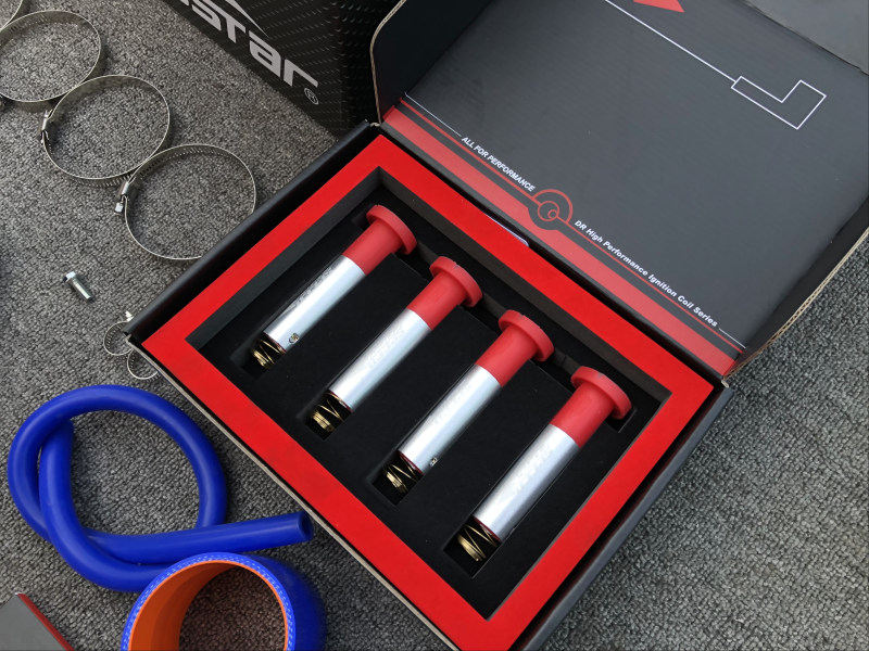 大宇車迷站 馬自達(dá)阿特茲2.5改裝升級EDDY渦流碳纖維進(jìn)氣套件+speedforce點(diǎn)火線圈