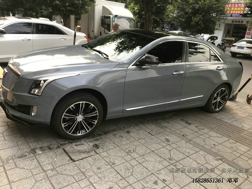 成都凱迪拉克ATS改裝輪轂 V輪定制鍛造輪轂裝車案例