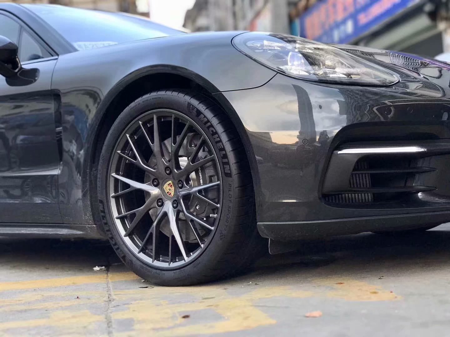 提新車，帕拉梅拉 換高端私人定制鍛造 21寸 米其林 完工！