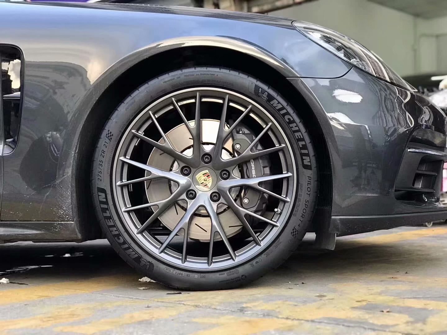 提新車，帕拉梅拉 換高端私人定制鍛造 21寸 米其林 完工！