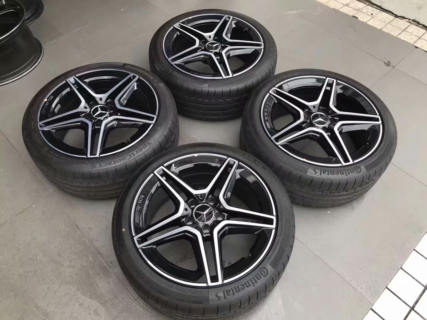 新車拆下 新款奔馳A43 AMG原廠18寸