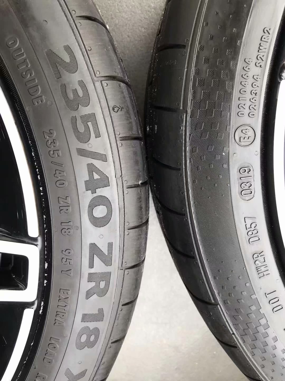 新車拆下 新款奔馳A43 AMG原廠18寸