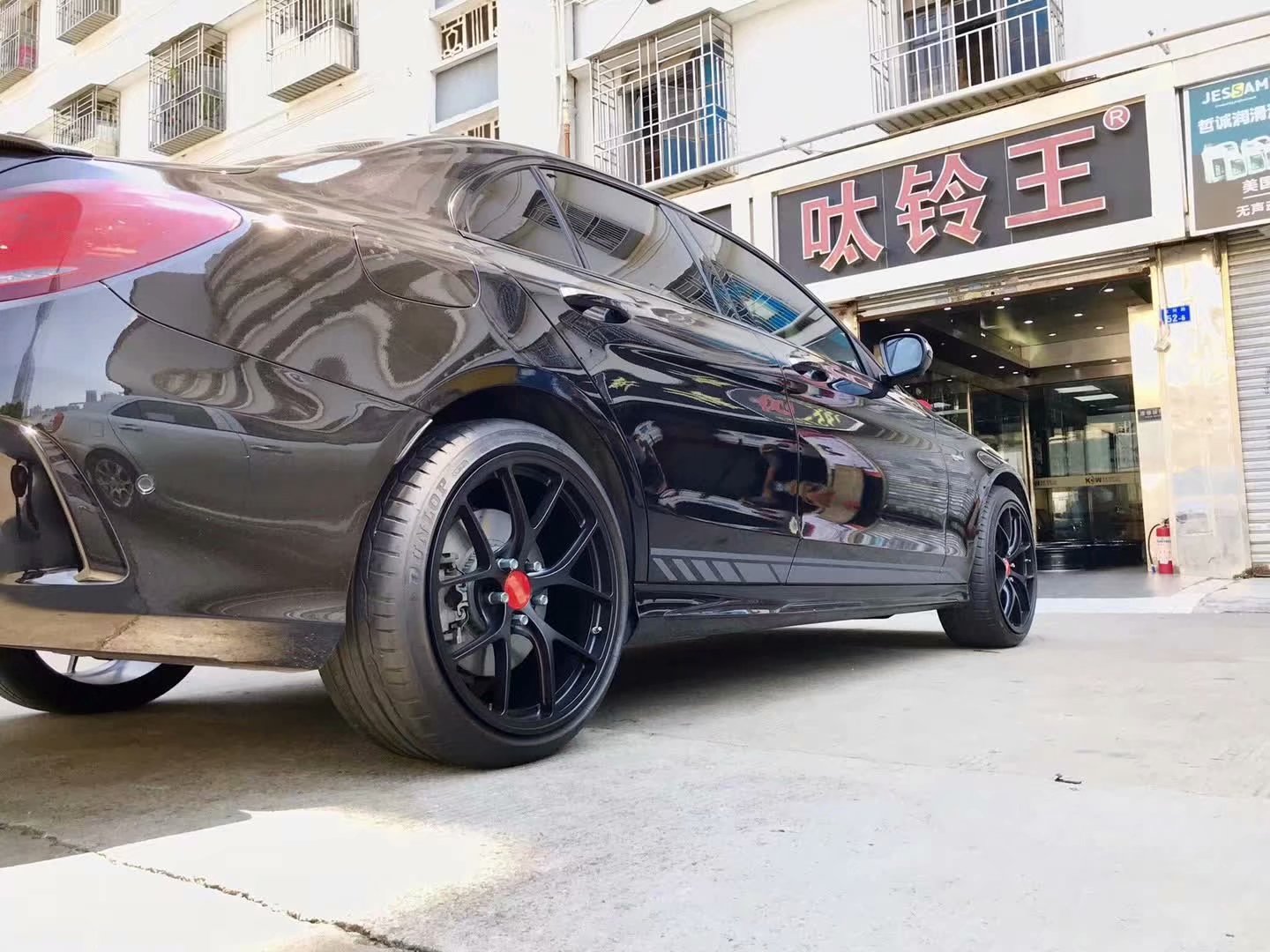 提新車 奔馳C43 換高端定制鍛造19寸