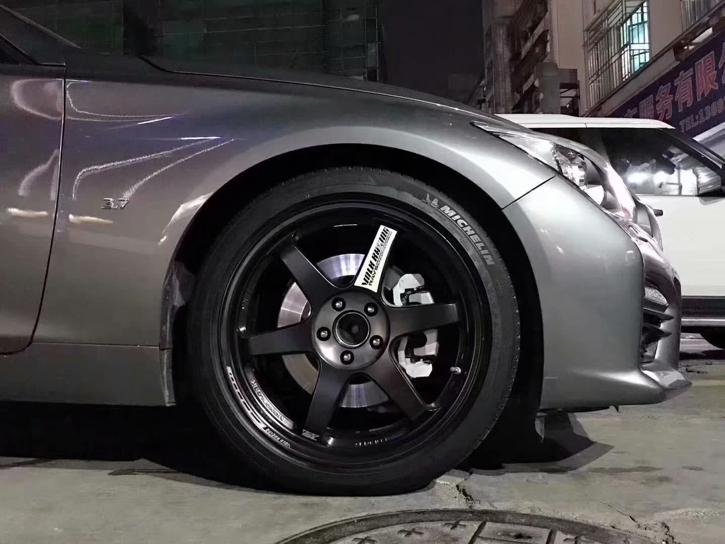 英菲尼迪，換 RAYS TE37 SL 完工！
