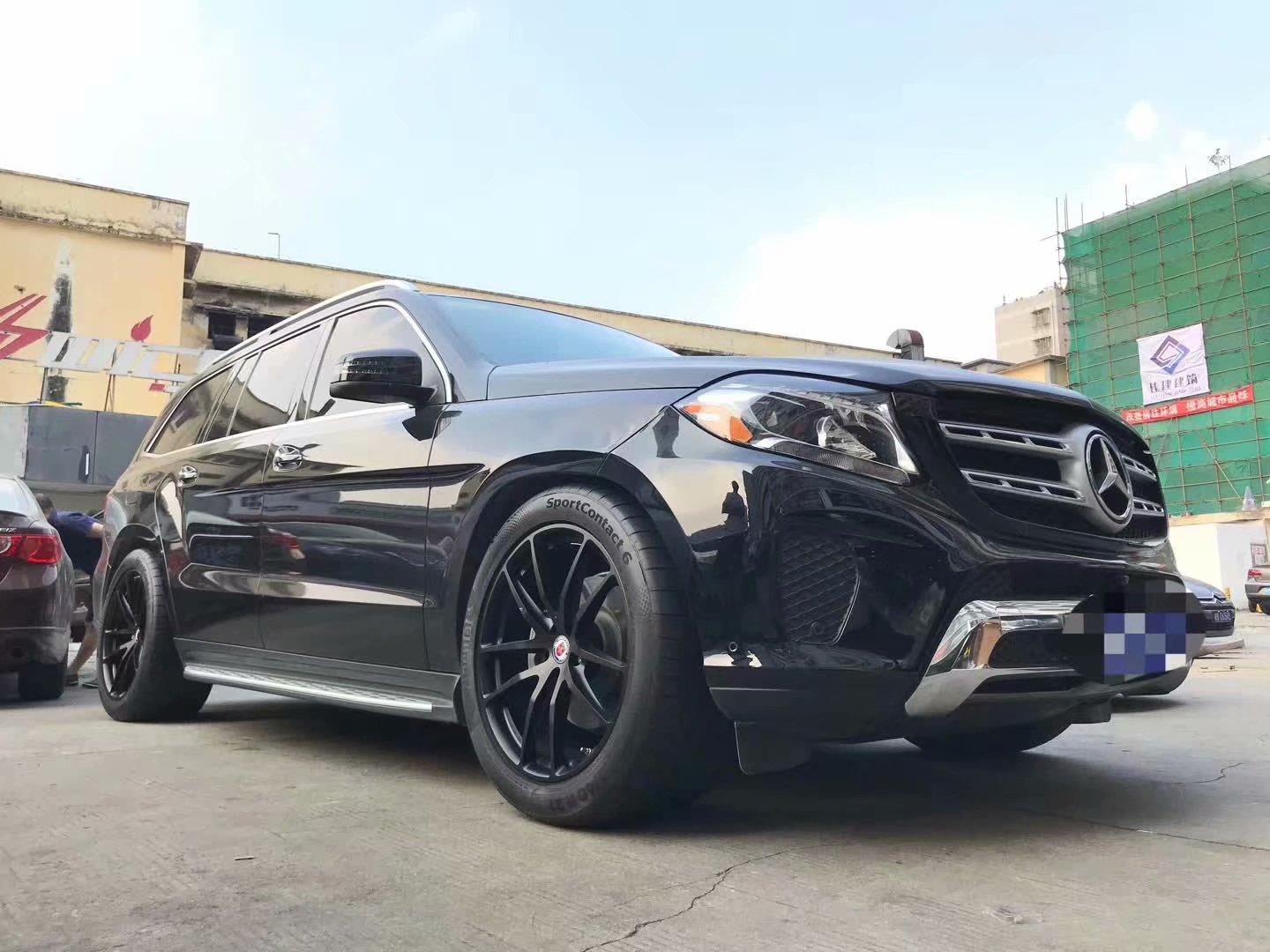 奔馳 GLS 換美國(guó)  正品 HRE 21寸完工