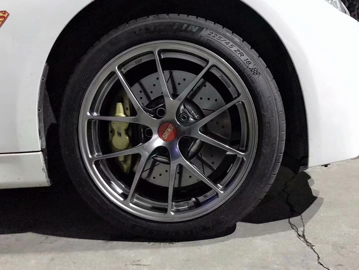 寶馬，換 日本 BBS RI-A 18寸 完工
