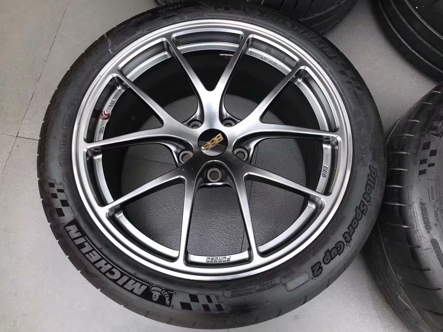拆 車，BBS RIA 日本鍛造 # 18寸 9J ET38 5×112 原漆，