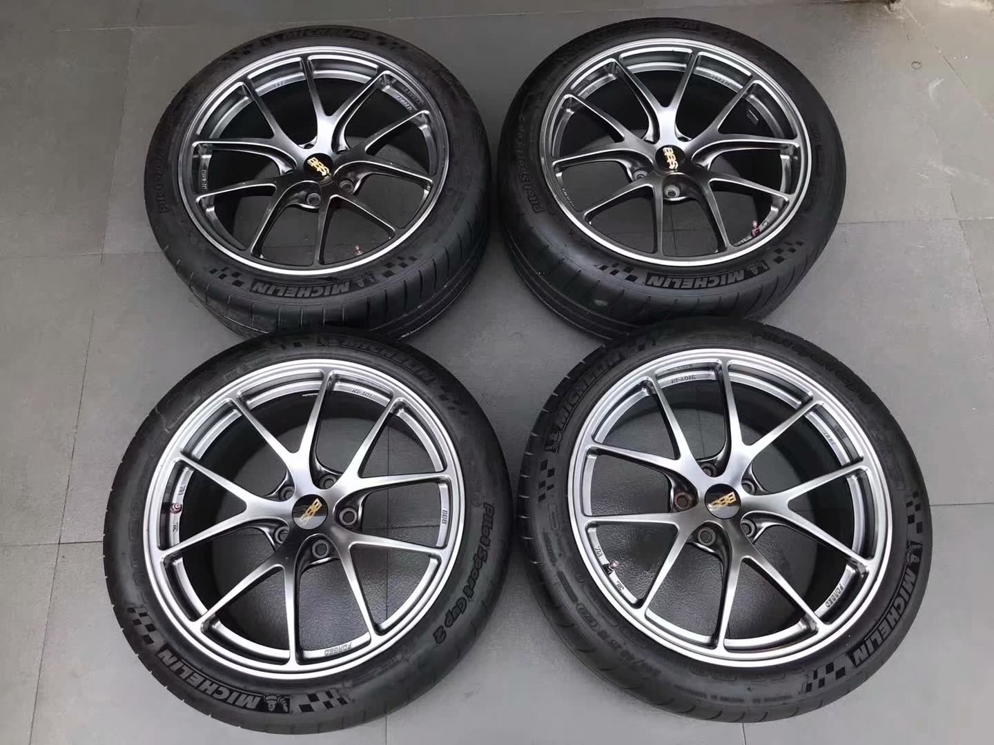 拆 車，BBS RIA 日本鍛造 # 18寸 9J ET38 5×112 原漆，