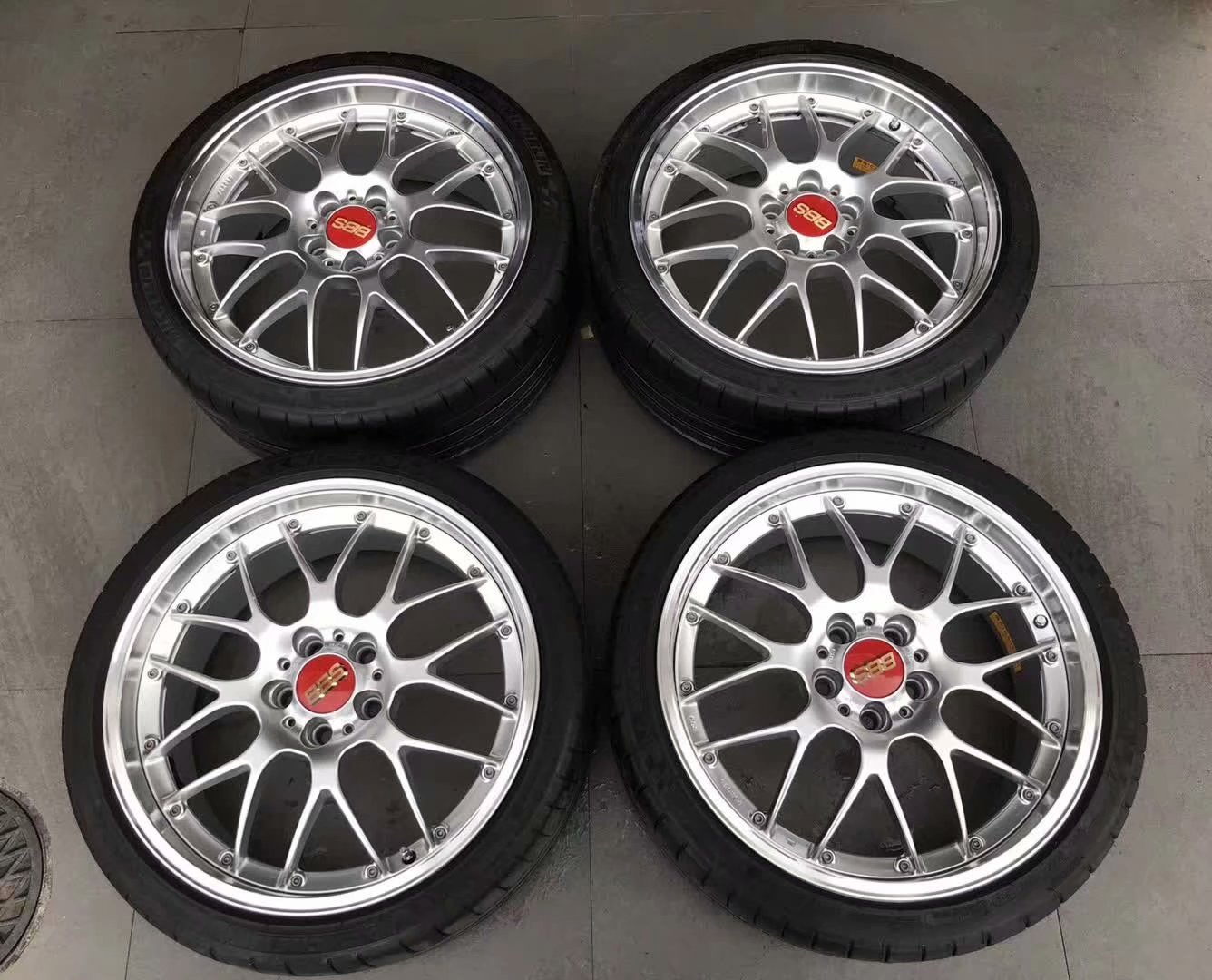 極品拆車， 日本 BBS RS-GT 原漆 19寸8.5J ET38 5×112 原孔 非常少有