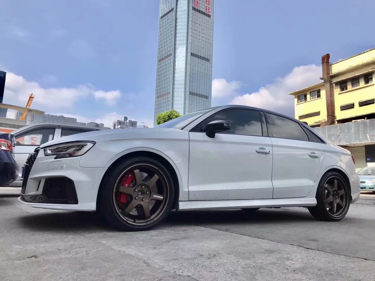奧迪 RS3 ，換全新 19寸 RAYS TE37 ultra 古銅色  BLOX 鈦合金 螺桿 完工！