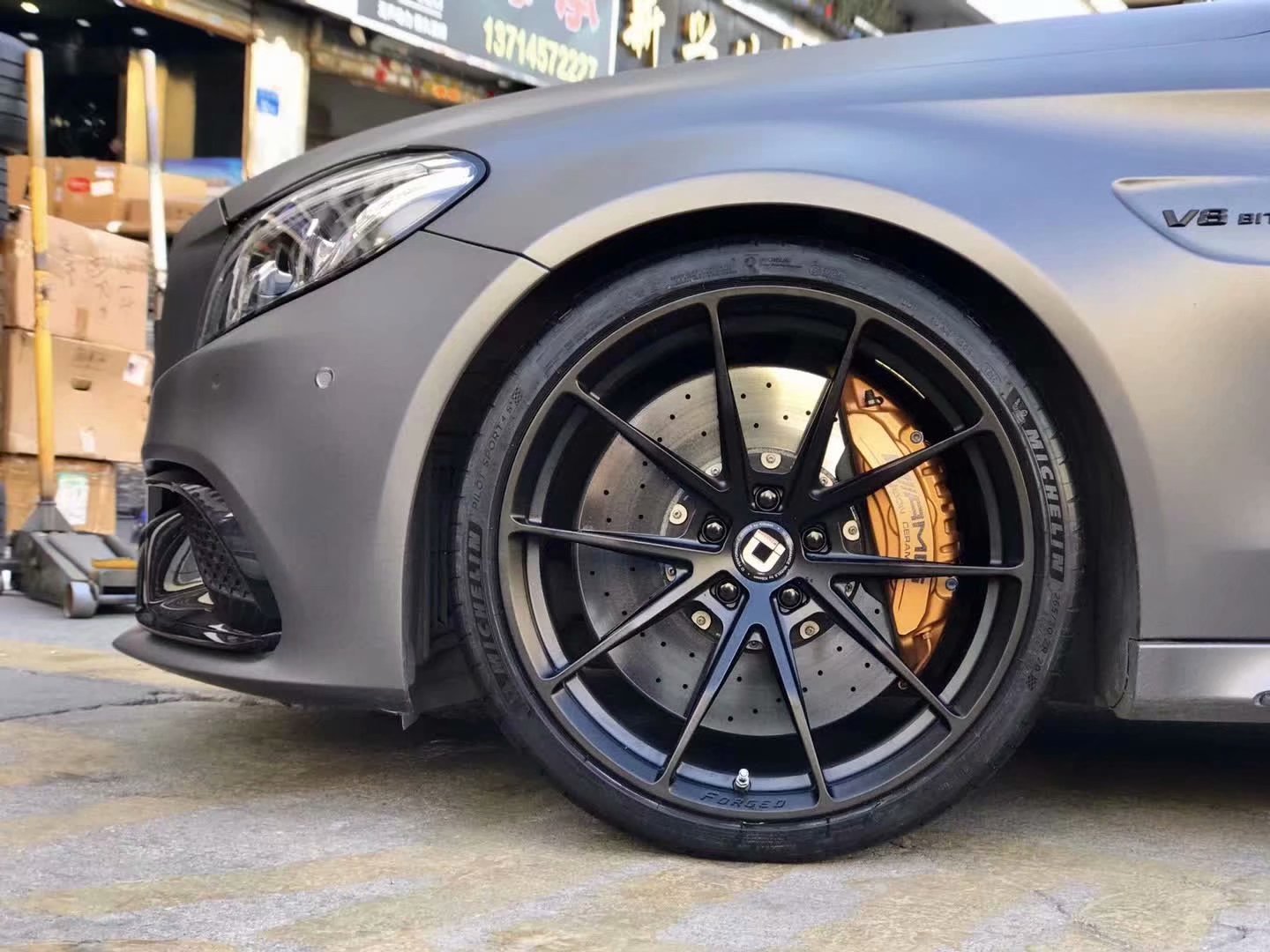 奔馳C63 S coupe 換全新美國klassen id 20寸