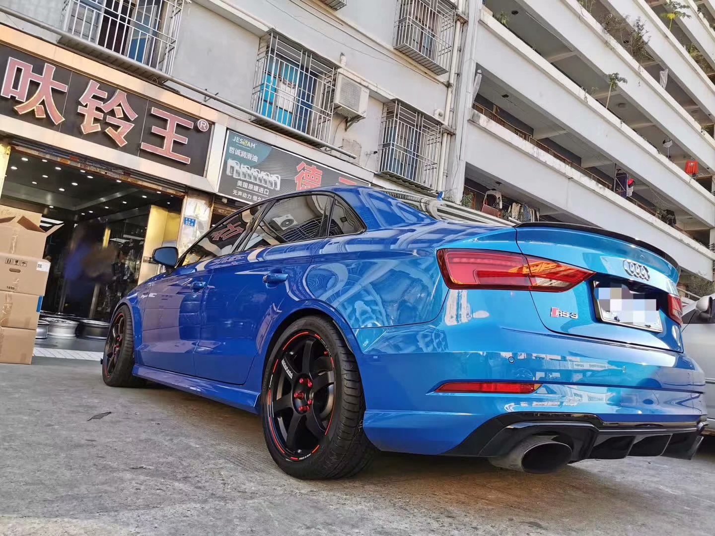 奧迪 RS3 換全新RAYS TE37 saga 限量版 18寸