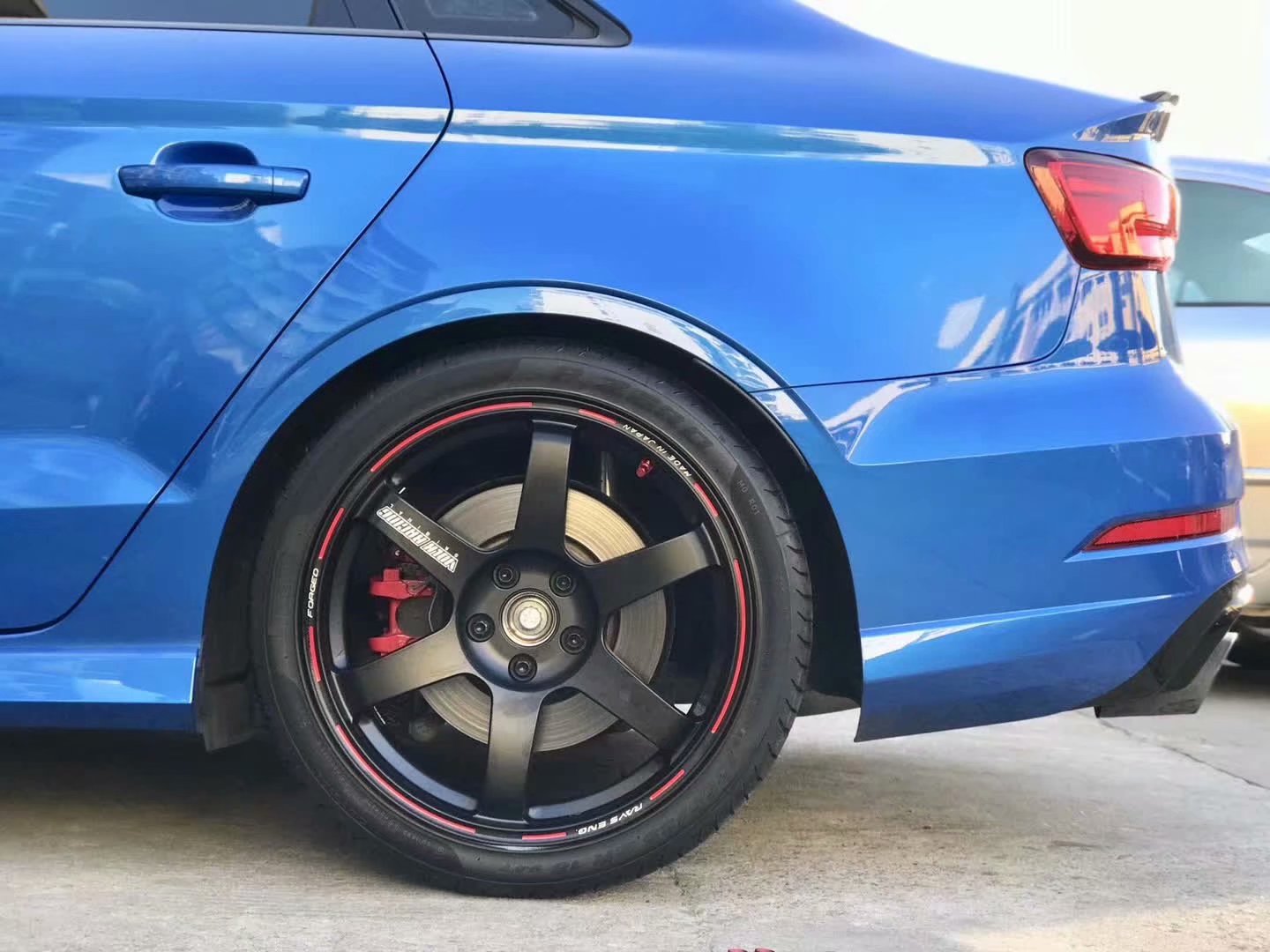 奧迪 RS3 換全新RAYS TE37 saga 限量版 18寸