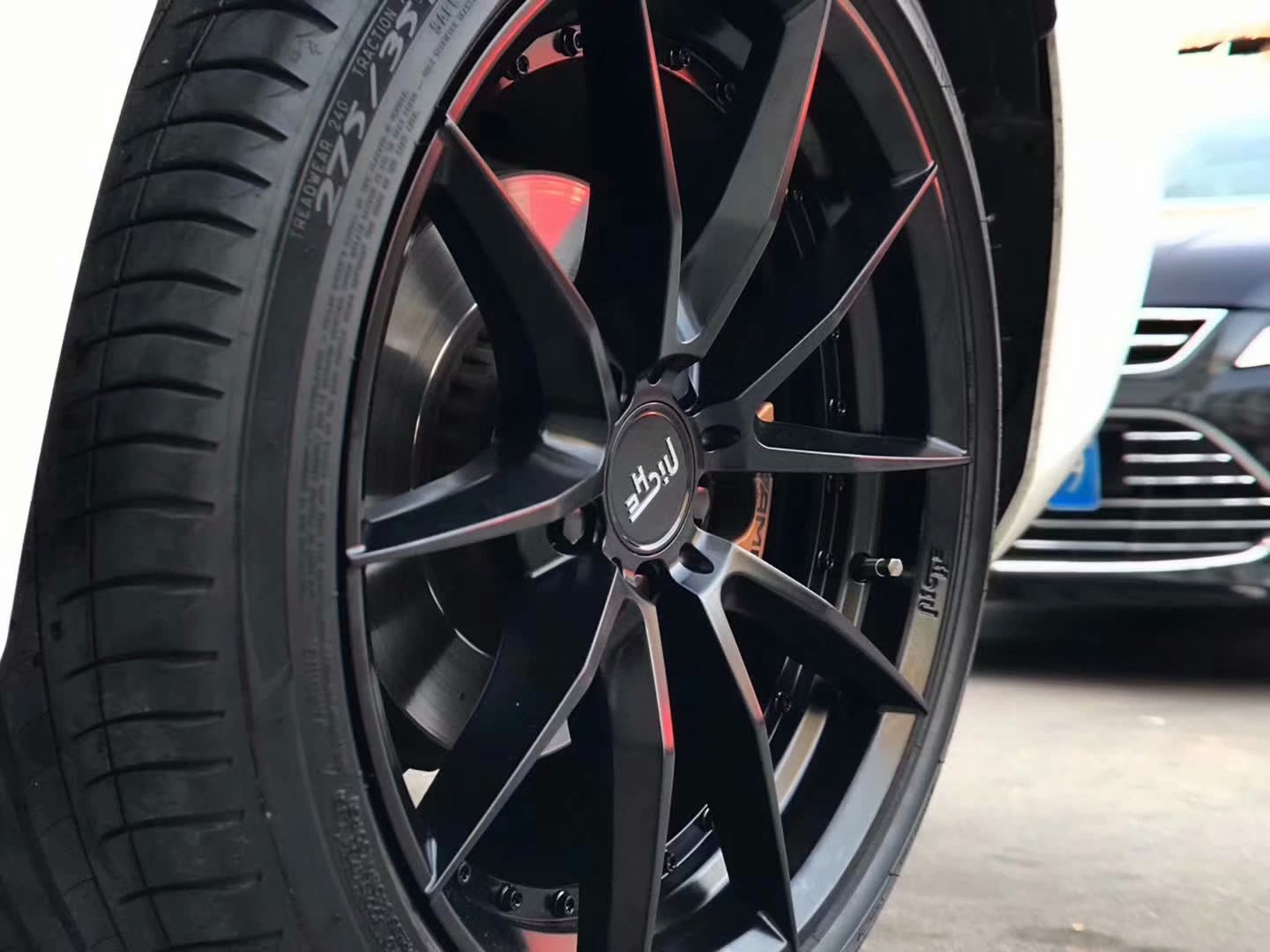 奔馳E coupe ，換 全新 泥鰍 19寸 完工！