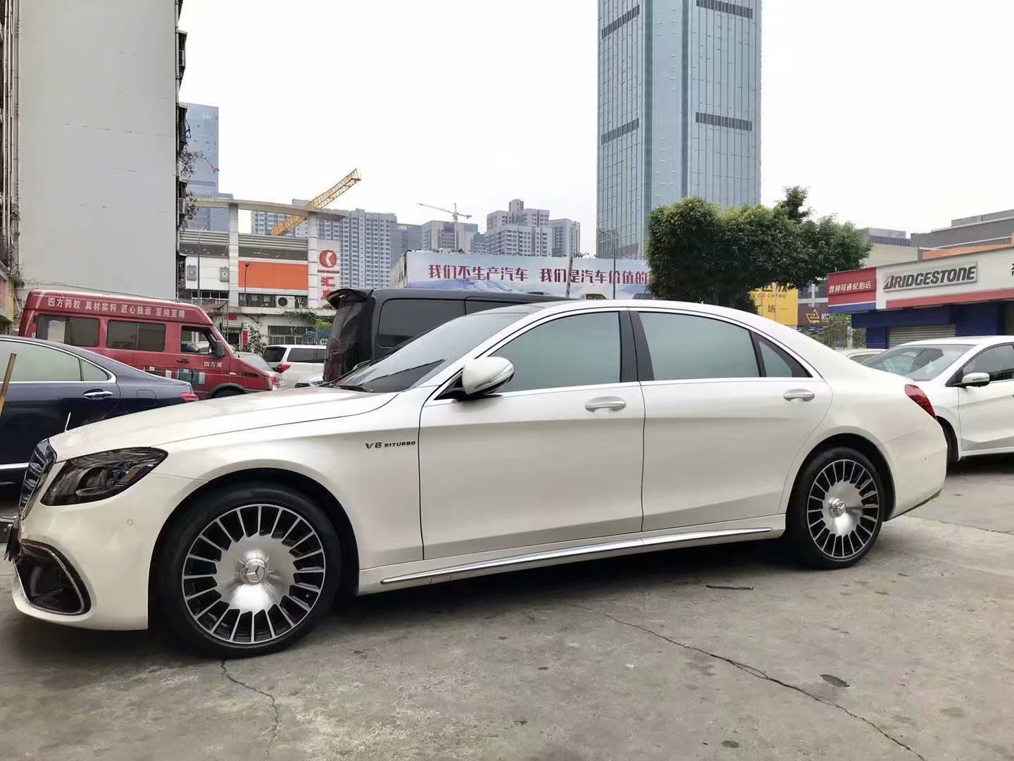 奔馳S63 ，換 高端私人定制鍛造 20寸