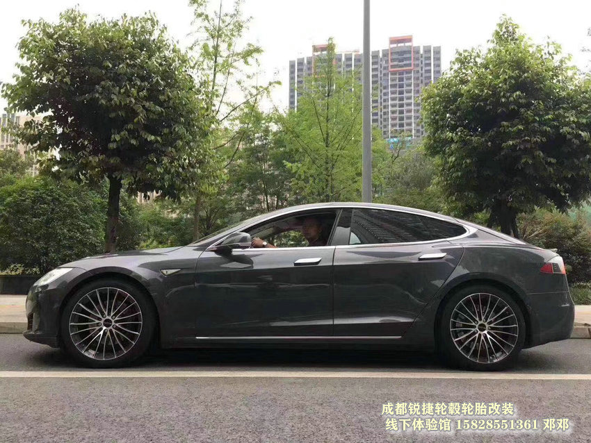 成都銳捷輪轂 特斯拉MD3改裝19寸 廣為鍛造輪轂裝車案例