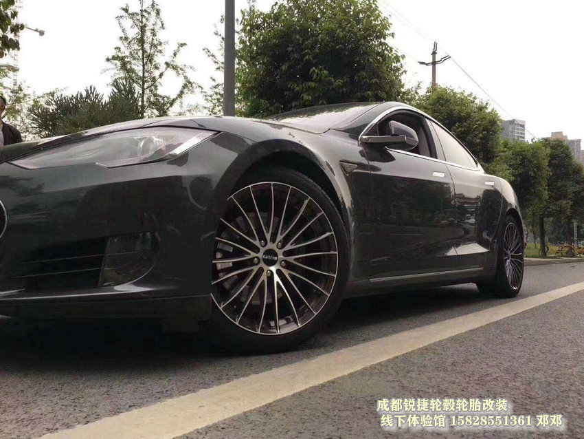 成都銳捷輪轂 特斯拉MD3改裝19寸 廣為鍛造輪轂裝車案例