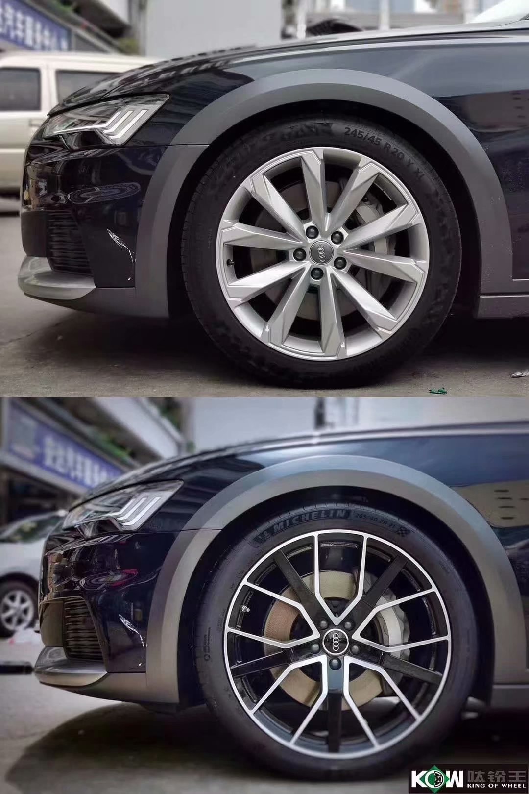 提新車(chē)，奧迪A6 allroad  換高端私人定制鍛造21寸