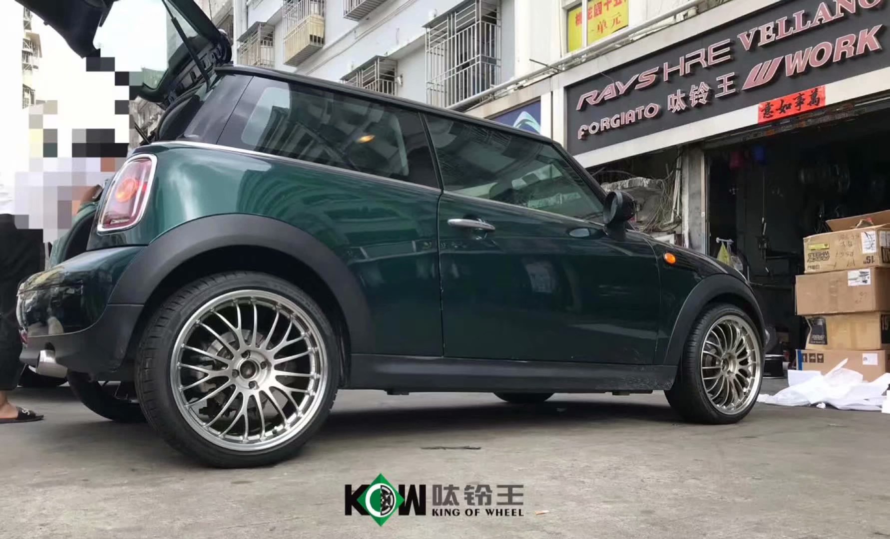 mini ，換 RAYS C345 ，18寸 完工！