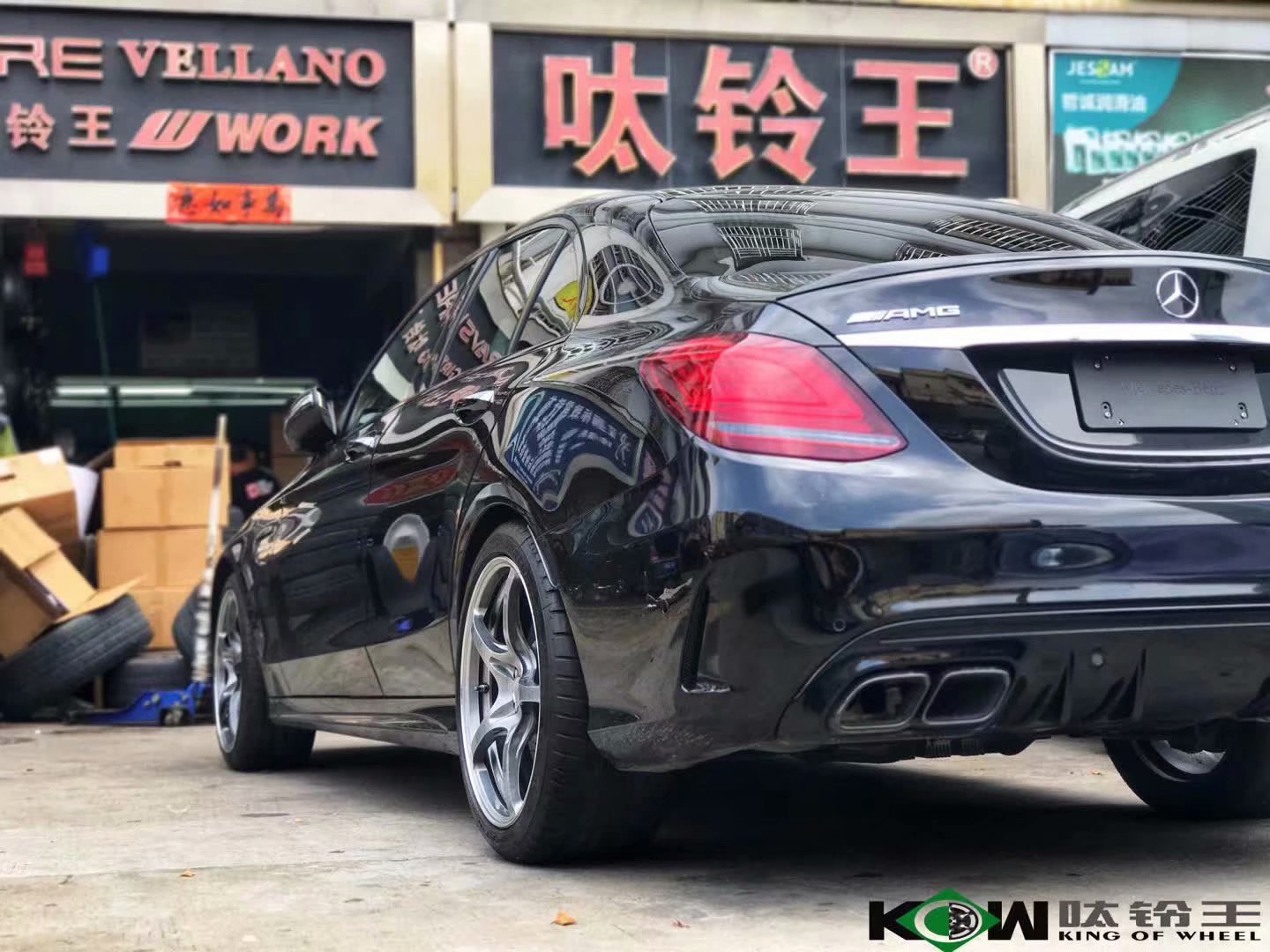奔馳C63 換RAYS G50 19寸完工