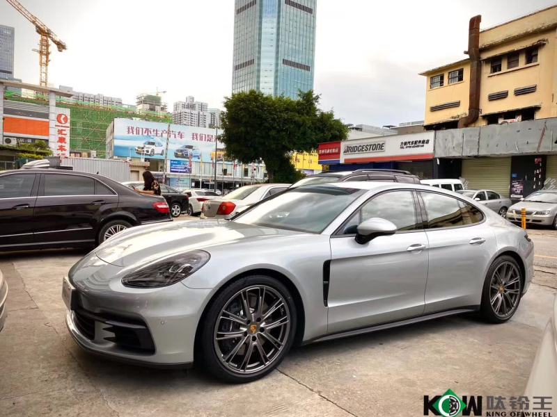 提新車，保時(shí)捷 帕拉梅拉 升級 原廠21寸鉑金版全新套件完工！