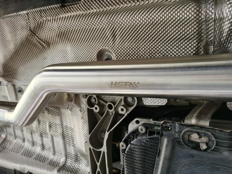 成都宝马430改装HSR中尾段双阀门排气管