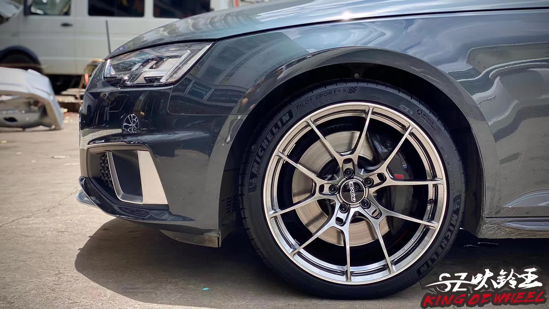 奧迪S4 換全新日本RAYS G025 19寸