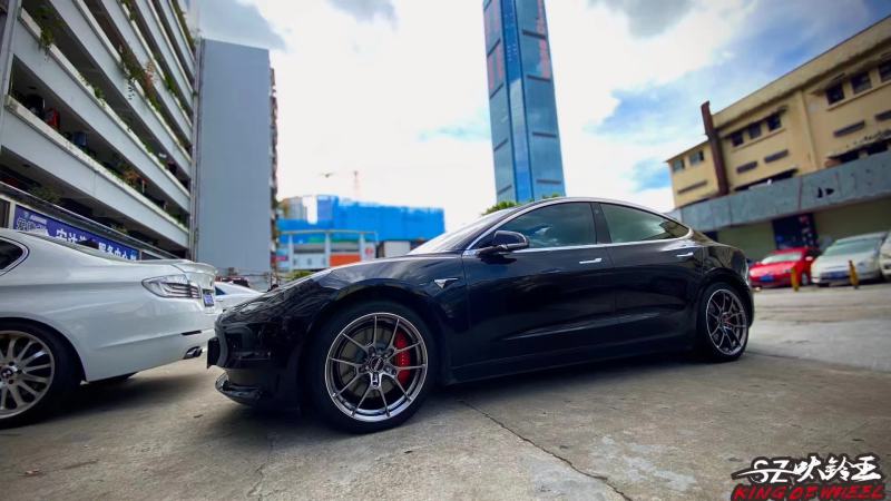 特斯拉Model 3 換全新RAYS G025 19寸完工