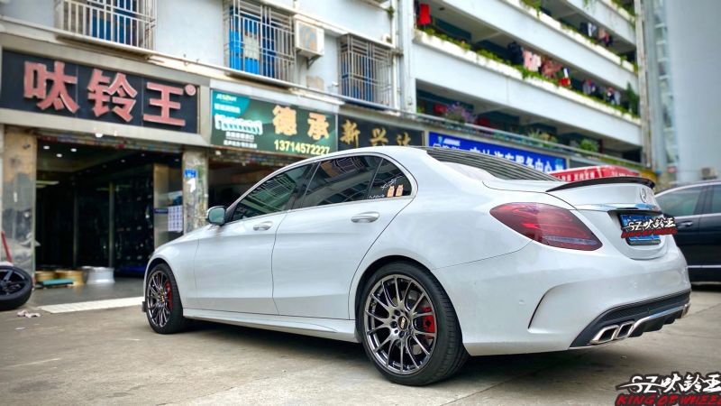 奔馳C 換日本BBS RE-V 19寸完工！
