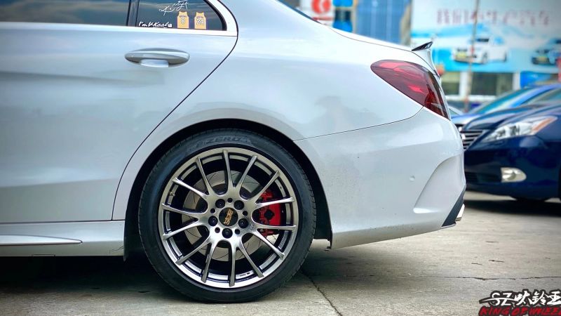 奔馳C 換日本BBS RE-V 19寸完工！
