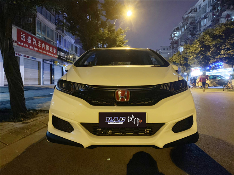 18款飛度改裝IFG輪轂SF避震小包圍