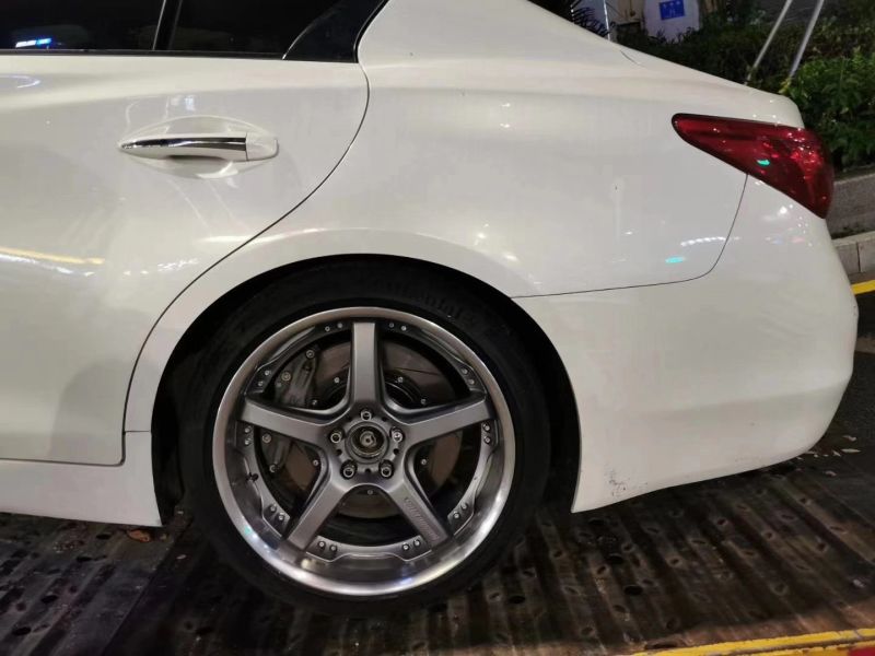 英菲尼迪q50 換 RAYS GTS 19寸完工