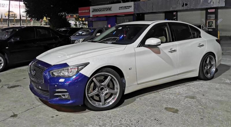 英菲尼迪q50 換 RAYS GTS 19寸完工