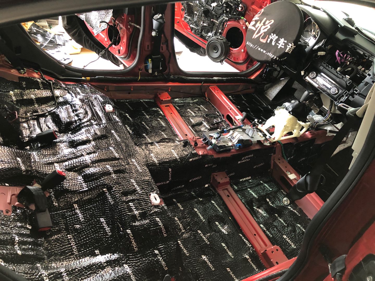 汕頭星悅汽車音響馬自達阿特茲全車升級山水隔音降噪一次解決噪音問題音響改裝星悅定制套餐駛入音樂世界