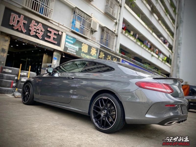 奔馳C coupe 換高端私人定制鍛造19寸