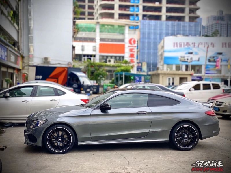 奔馳C coupe 換高端私人定制鍛造19寸