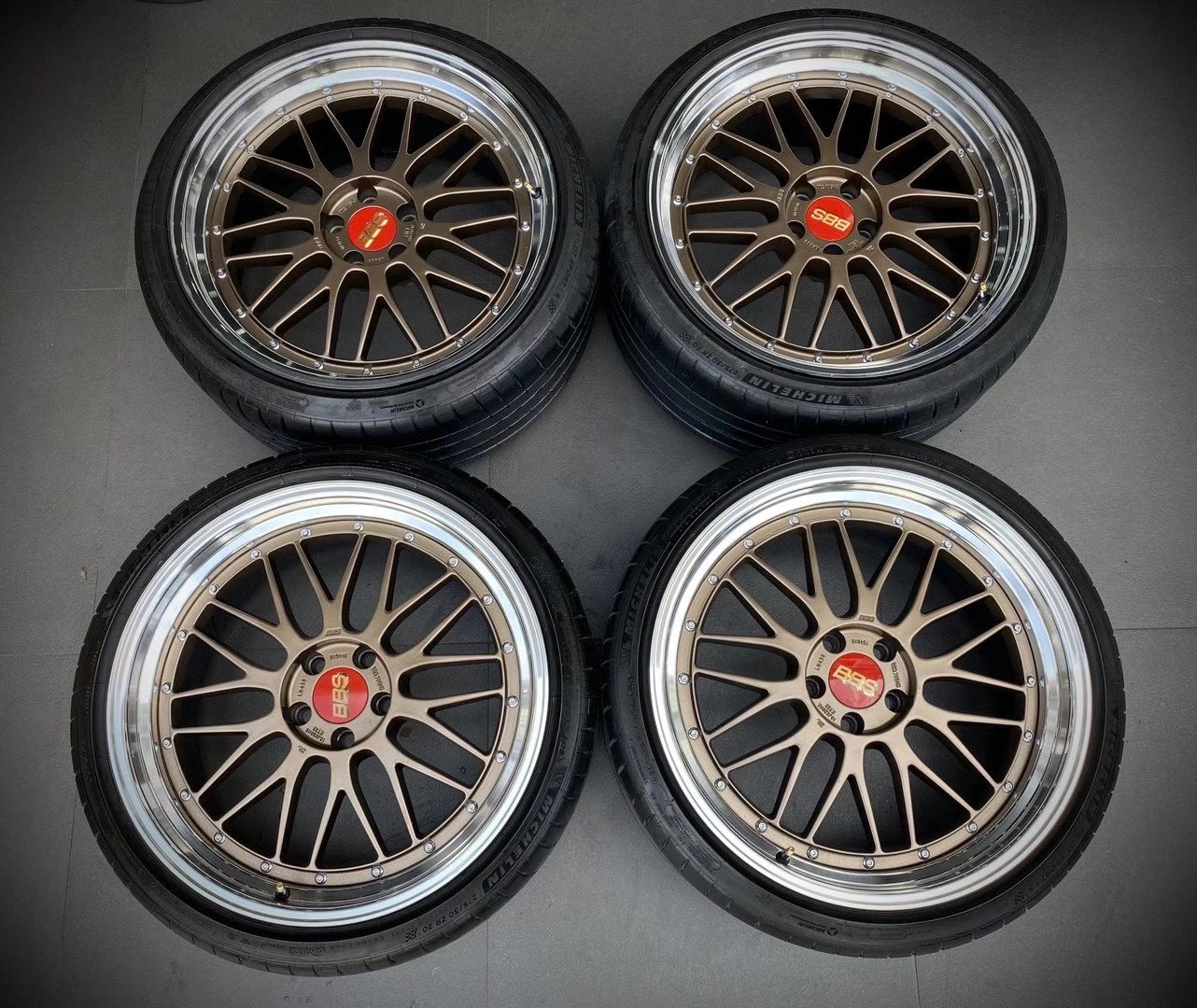 9.9新 日本BBS LM 古銅色限量版