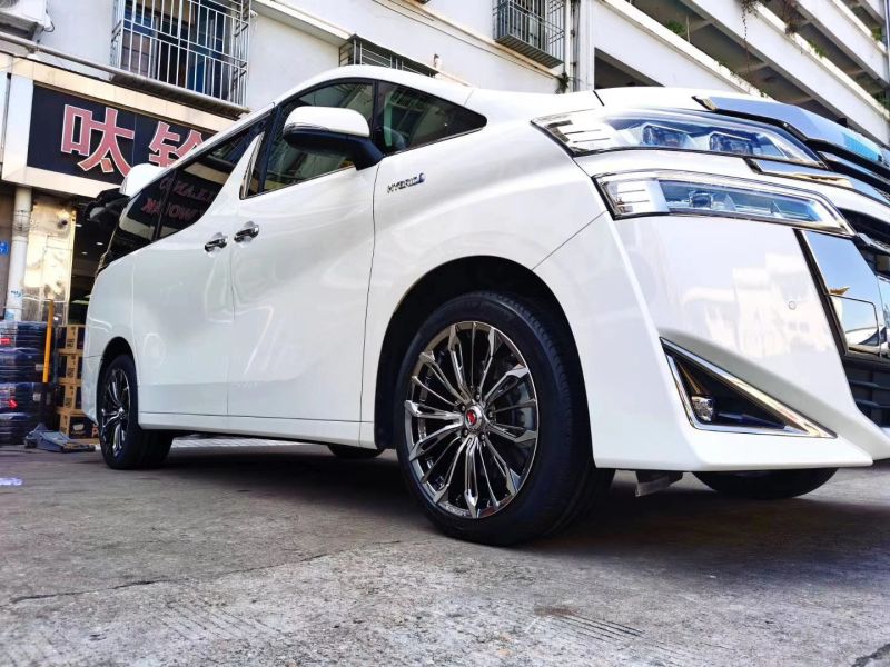 提新車，威爾法 換全新  Rays 19寸  米其林 輪胎，完工！